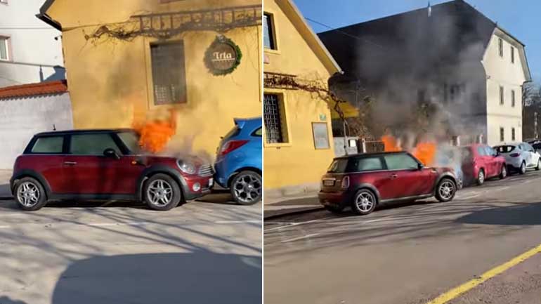 Πήρε φωτιά και άρχισε να κινείται μόνο του!